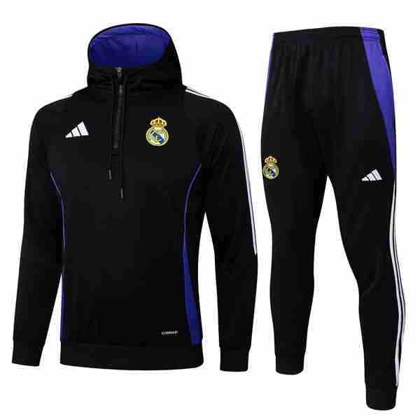 Chandal Con Capucha Real Madrid Negro Survetement A Capuche Real Madrid Noir