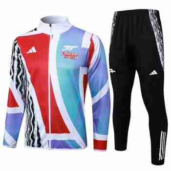 Survetement Arsenal 2025 2026 Bleu Rouge