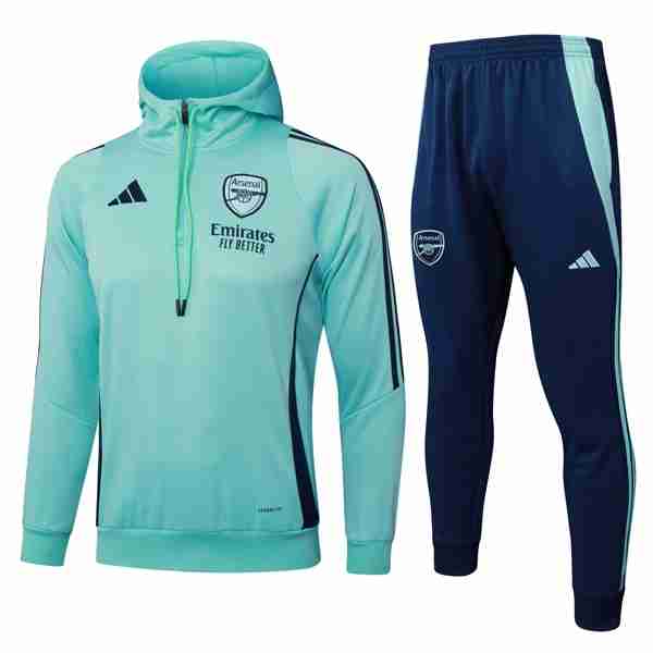 Chandal Con Capucha Arsenal 2025-2026 Verde Survetement Con Capucha Arsenal 2025 2026 Vert