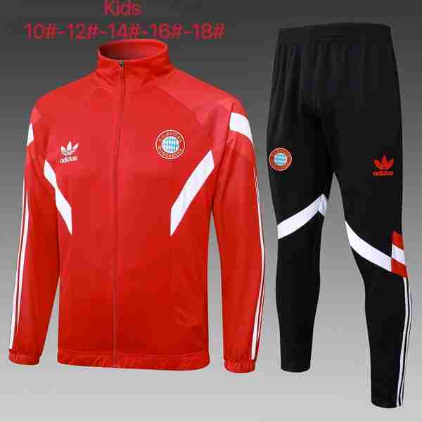 Ninos Chandal Bayern Munich 2025-2026 Rojo Survetement Ensemble Enfant Bayern Munich 2025 2026 Rouge