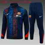 Survetement Ensemble Enfant Barcelone 2025 2026 Bleu Rouge
