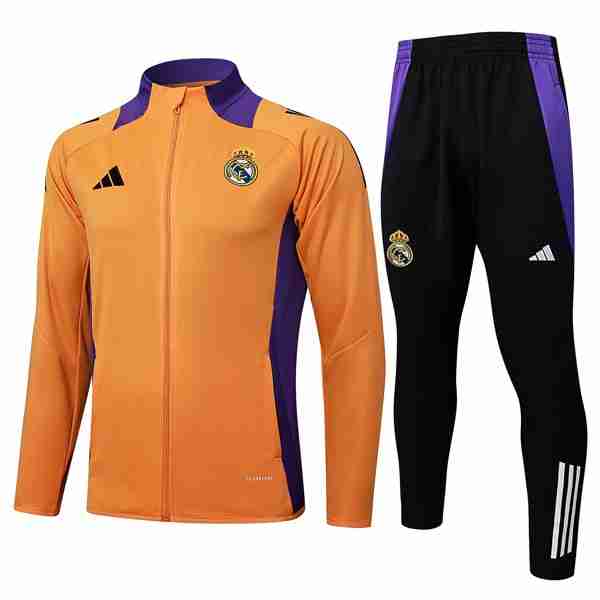 Chandal Real Madrid 2025-2026 Naranja Survetement Real Madrid 2025 2026 Orange