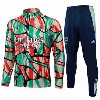 Sweat Entrainement Arsenal 2025 2026 Vert Rouge