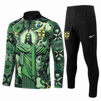 Sweat Entrainement Brasil 2025 2026 Vert