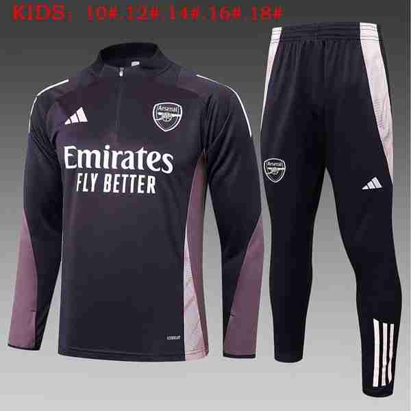 Ninos Sudadera De Training Arsenal 2025-2026 Purpura Sweat Entrainement Ensemble Enfant Arsenal 2025 2026 Purpura