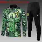 Sweat Entrainement Ensemble Enfant Brasil 2025 2026 Vert
