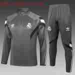 Sweat Entrainement Ensemble Enfant Real Madrid 2025 2026 Gris