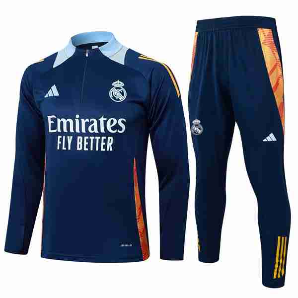 Sudadera De Training Real Madrid 2025-2026 Azul Sweat Entrainement Real Madrid 2025 2026 Bleu