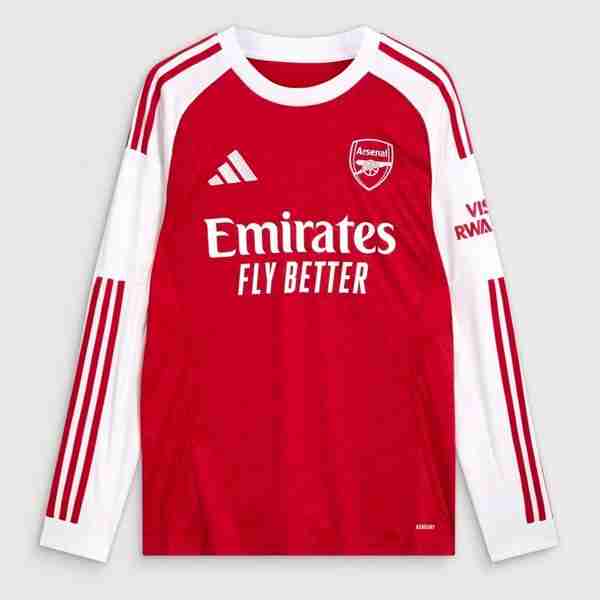 Tailandia Camiseta Arsenal 1ª ML 2025-2026 Thailande Maillot 1rd Manches Longues Arsenal 2025 2026