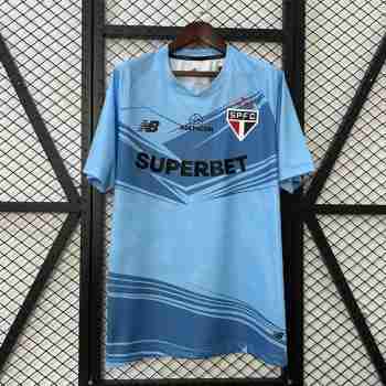 Thailande Maillot Pre Match Sao Paulo 2025 2026 Bleu