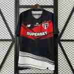 Thailande Maillot Pre Match Sao Paulo 2025 2026 Noir Rouge