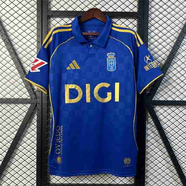 Tailandia Camiseta Real Oviedo 1ª 2025-2026 Thailande Maillot 1rd Real Oviedo 2025 2026