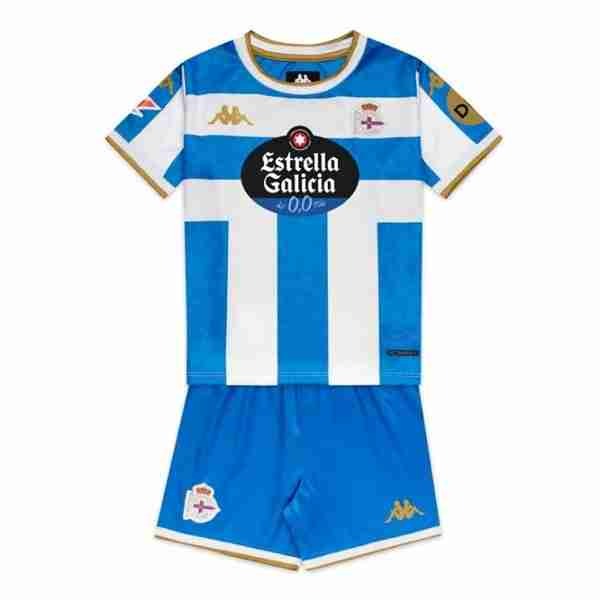 Camiseta Deportivo Coruña 1ª Niño 2025-2026 Maillot 1rd Ensemble Enfant Deportivo 2025 2026