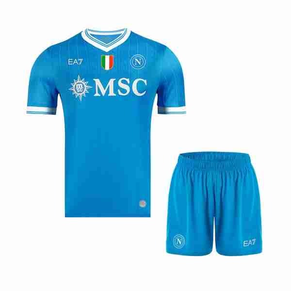Camiseta Napoli 1ª Niño 2025-2026 Maillot 1rd Ensemble Enfant Naples 2025 2026