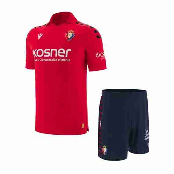 Camiseta CA Osasuna 1ª Niño 2025-2026 Maillot 1rd Ensemble Enfant Osasuna 2025 2026