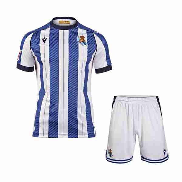 Camiseta Real Sociedad 1ª Niño 2025-2026 Maillot 1rd Ensemble Enfant Real Sociedad 2025 2026