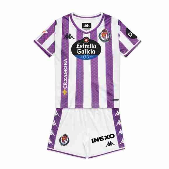 Camiseta Real Valladolid 1ª Niño 2025-2026 Maillot 1rd Ensemble Enfant Real Valladolid 2025 2026