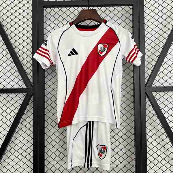 Tailandia Camiseta River Plate 1ª 2025-2026 Maillot 1rd Ensemble Enfant River Plate 2025 2026
