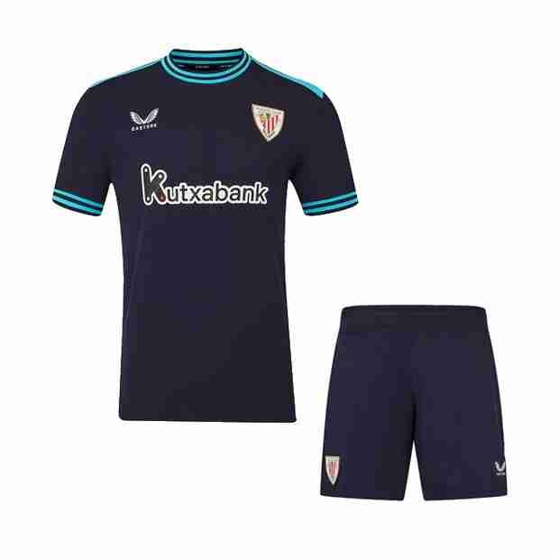 Camiseta Athletic Bilbao 2ª Niño 2025-2026 Maillot 2rd Ensemble Enfant Athletic Bilbao 2025 2026