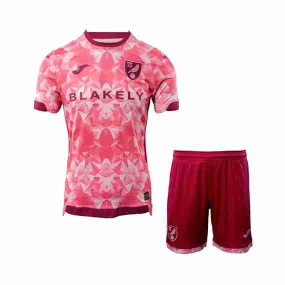 Camiseta Norwich City 2ª Niño 2025-2026 Maillot 2rd Ensemble Enfant Norwich City 2025 2026