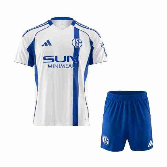 Camiseta Schalke 04 2ª Niño 2025-2026 Maillot 2rd Ensemble Enfant Schalke 04 2025 2026