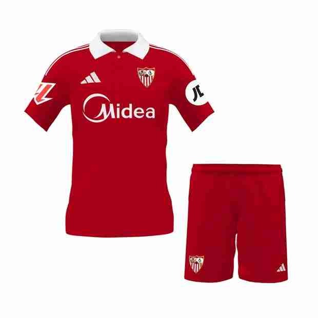 Camiseta Sevilla 2ª Niño 2025-2026 Maillot 2rd Ensemble Enfant Séville 2025 2026