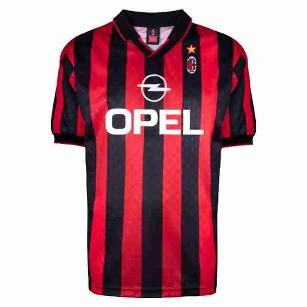 Thailande Maillot 1rd AC Milan Retro 1995 1996 Rouge Thailande Maillot 1rd AC Milan Retro 1995 1996 Rouge
