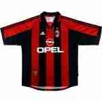 Tailandia Camiseta AC Milan 1ª Retro 1998 2000 Rojo