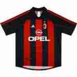Thailande Maillot 1rd AC Milan Retro 2000 2002 Rouge
