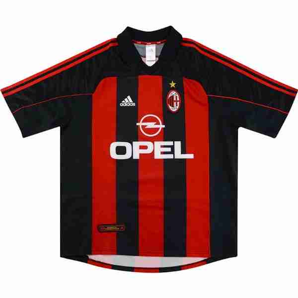 Tailandia Camiseta AC Milan 1ª Retro 2000 2002 Rojo Thailande Maillot 1rd AC Milan Retro 2000 2002 Rouge