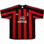 Thailande Maillot 1rd AC Milan Retro 2003 2004 Rouge