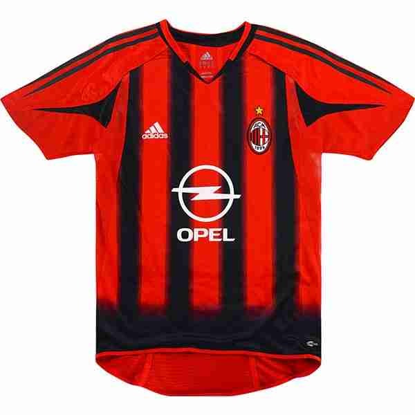 Tailandia Camiseta AC Milan 1ª Retro 2004 2005 Rojo Thailande Maillot 1rd AC Milan Retro 2004 2005 Rouge