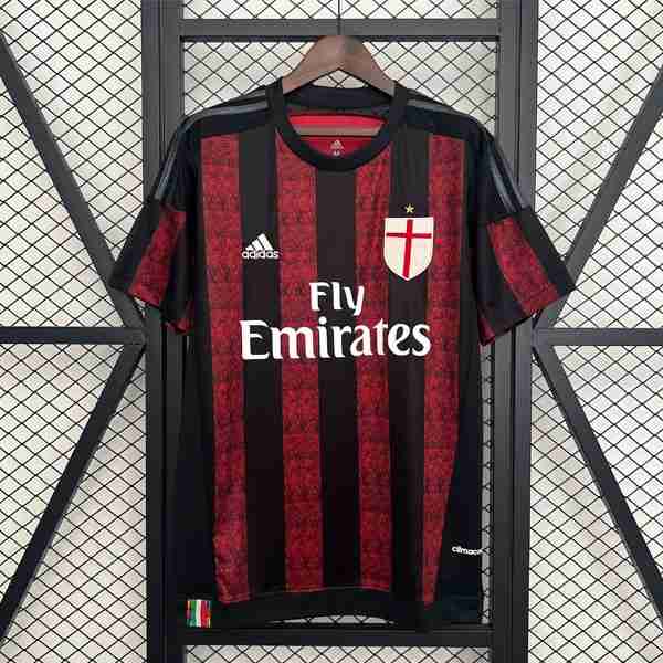 Tailandia Camiseta AC Milan 1ª Retro 2015-2016 Thailande Maillot 1rd AC Milan Retro 2015 2016