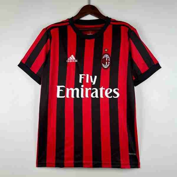 Tailandia Camiseta AC Milan 1ª Retro 2017-2018 Thailande Maillot 1rd AC Milan Retro 2017 2018