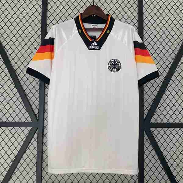 Tailandia Camiseta Alemania 1ª Retro 1992 Thailande Maillot 1rd Allemagne Retro 1992