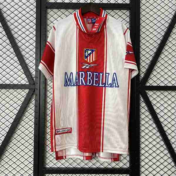 Tailandia Camiseta Atletico Madrid 1ª Retro 1999-2000 Thailande Maillot 1rd Atletico Madrid Retro 1999 2000