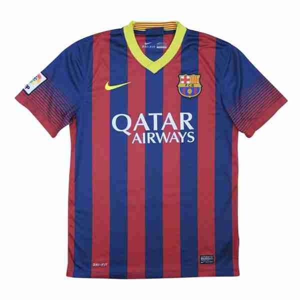 Tailandia Camiseta Barcelona 1ª Retro 2013-2014 Thailande Maillot 1rd Barcelone Retro 2013 2014