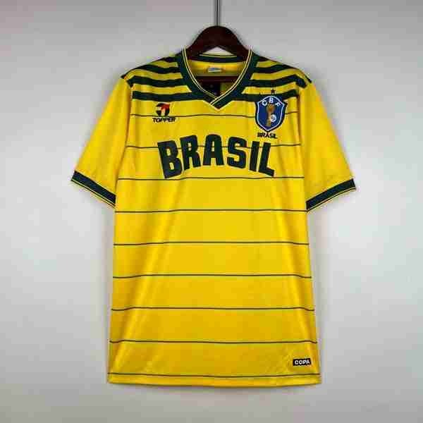 Tailandia Camiseta Brasil 1ª Retro 1984 Thailande Maillot 1rd Brésil Retro 1984