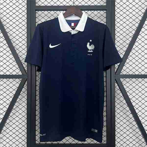 Tailandia Camiseta France 1ª Retro 2014 Thailande Maillot 1rd France Retro 2014