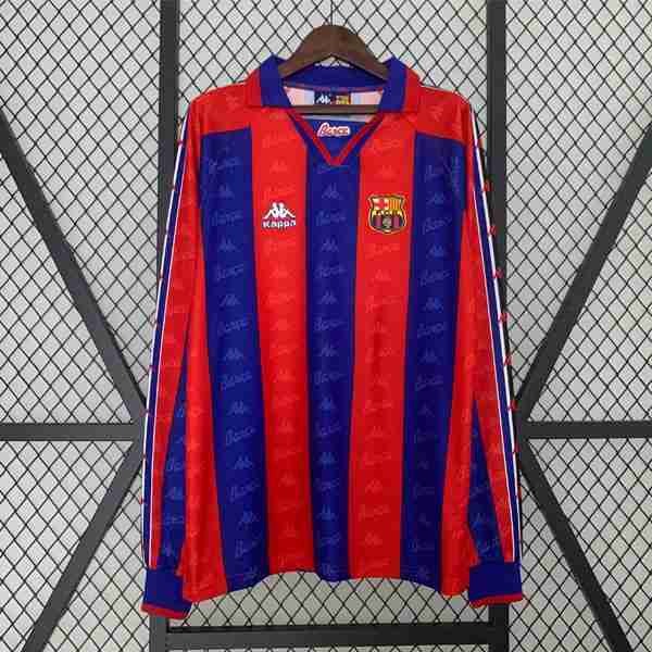 Tailandia Camiseta Barcelona 1ª ML Retro 1996 1997 Thailande Maillot 1rd Manches Longues Barcelone Retro 1996 1997