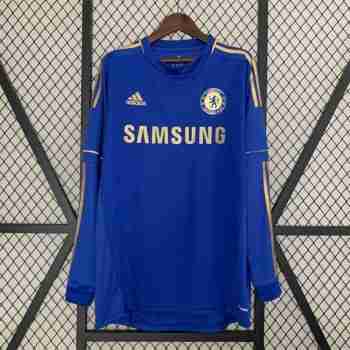 Thailande Maillot 1rd Manches Longues Chelsea Retro 2012 2013