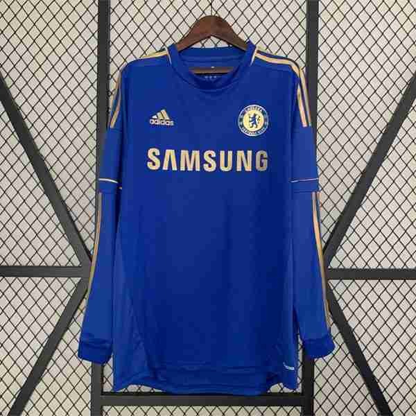 Tailandia Camiseta Chelsea 1ª Retro ML 2012 2013 Thailande Maillot 1rd Manches Longues Chelsea Retro 2012 2013