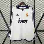Thailande Maillot 1rd Manches Longues Real Madrid Retro 2000 2001