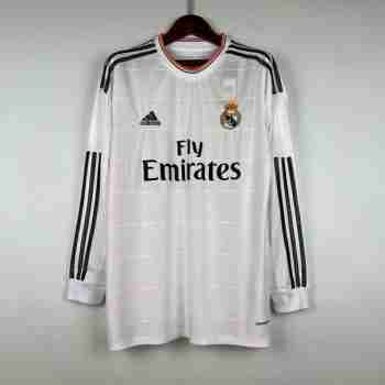 Thailande Maillot 1rd Manches Longues Real Madrid Retro 2013 2014
