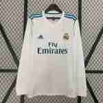 Thailande Maillot 1rd Manches Longues Real Madrid Retro 2017 2018