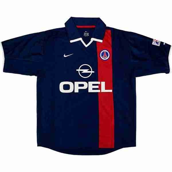 Tailandia Camiseta Paris Saint Germain 1ª Retro 2001 2002 Azul Thailande Maillot 1rd Paris Saint Germain Retro 2001 2002 Bleu