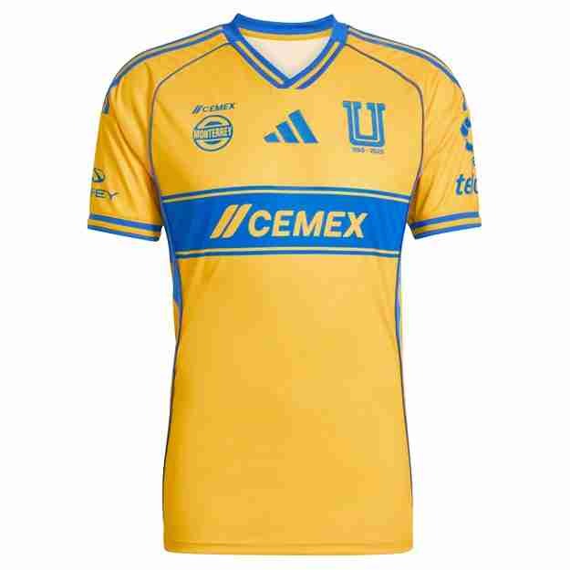 Tailandia Camiseta Tigres UANL 1ª 2025-2026 Thailande Maillot 1rd Tigres 2025 2026