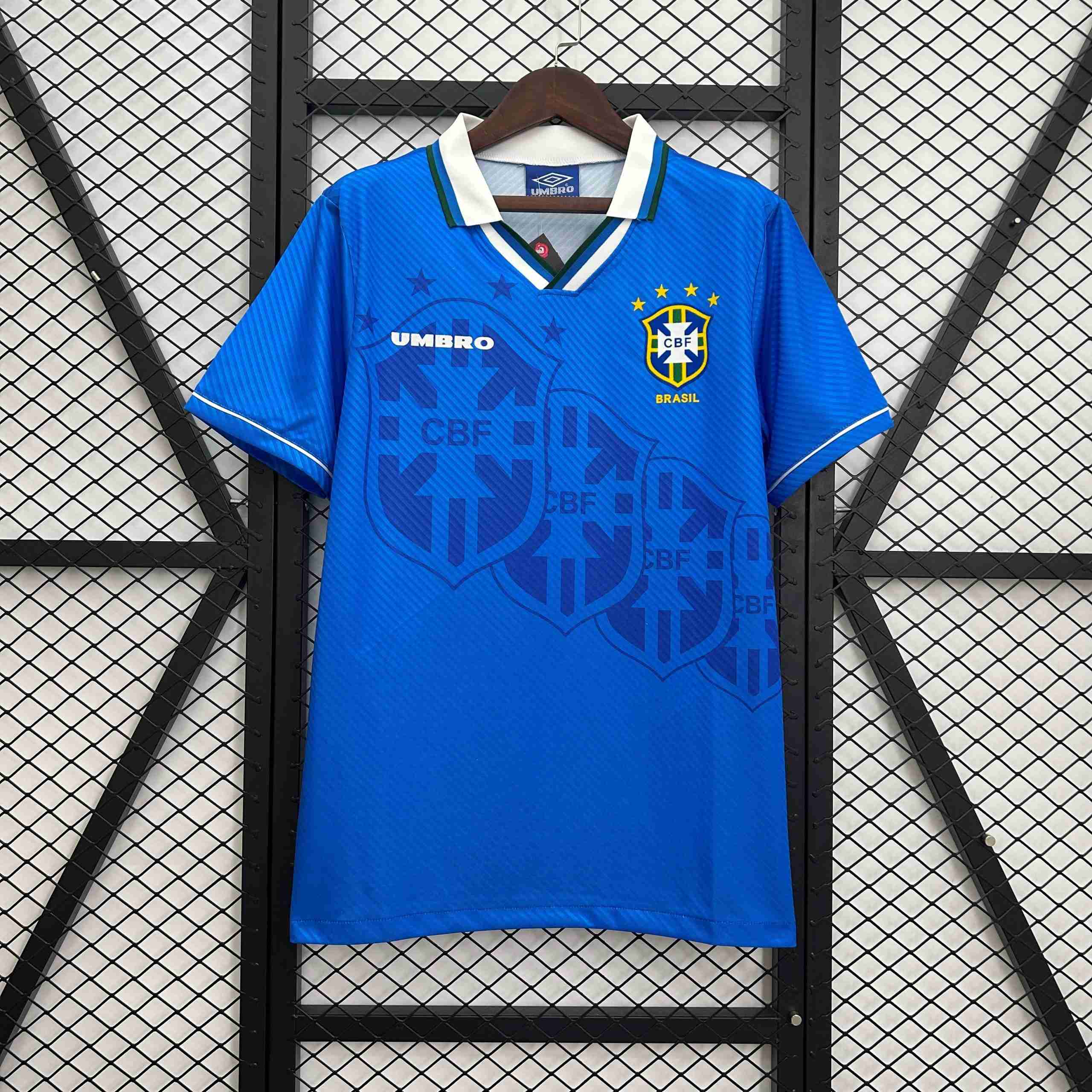 Camiseta Brazil 2ª Retro 1993-1994 Thailande Maillot 2rd Brésil Retro 1993 1994