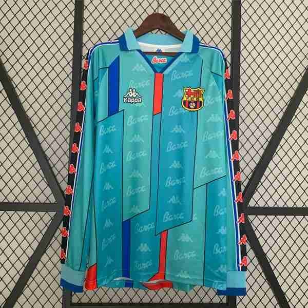 Tailandia Camiseta Barcelona 2ª ML Retro 1996 1997 Thailande Maillot 2rd Manches Longues Barcelone Retro 1996 1997