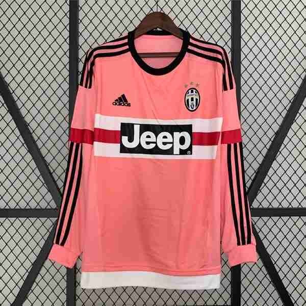 Tailandia Camiseta Juventus 2ª ML Retro 2015 2016 Thailande Maillot 2rd Manches Longues Juventus Retro 2015 2016